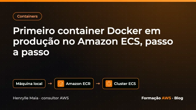 Primeiro container Docker em produção no Amazon ECS, passo a passo